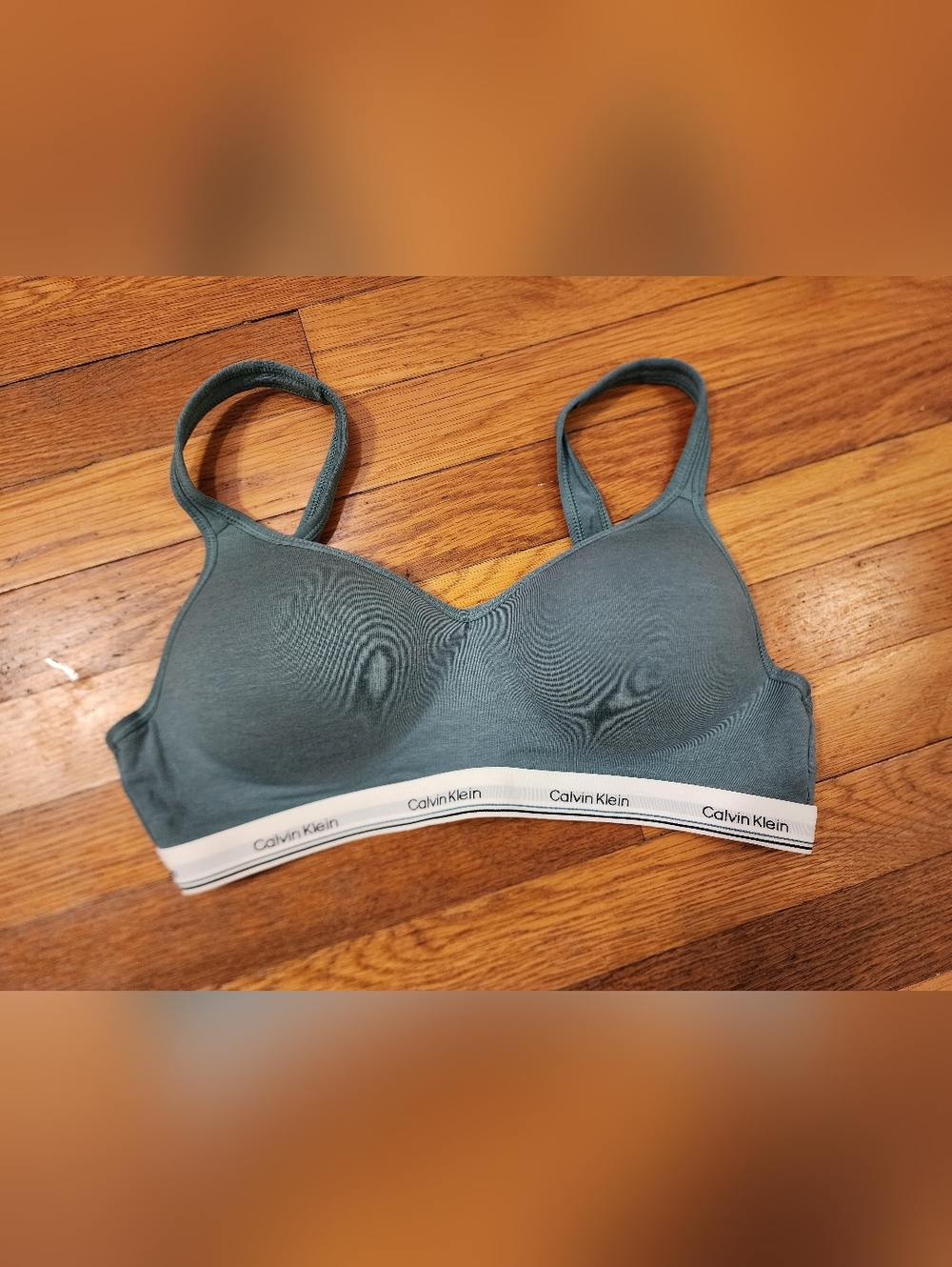 Calvin Klein Seamless Bra in Green